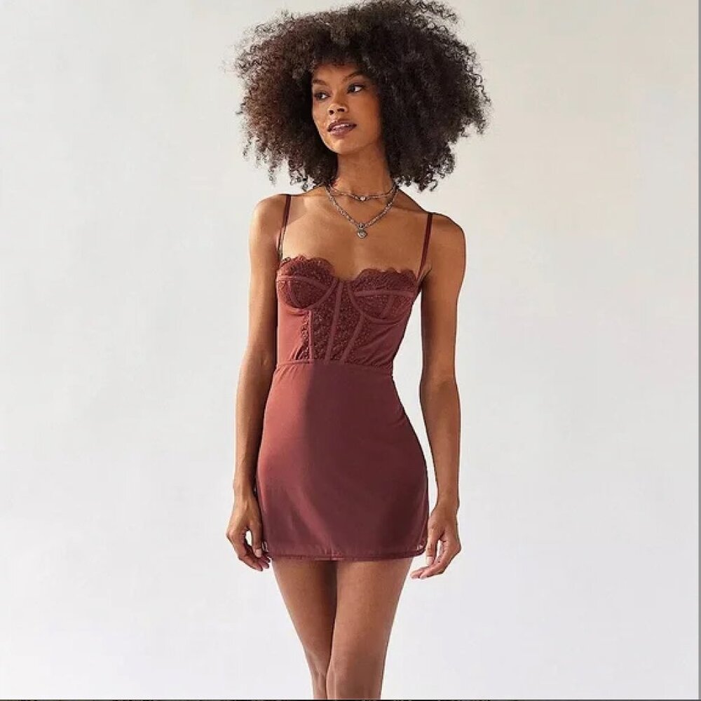 Urban Outfitters Modern Love Corset/Bustier Dress